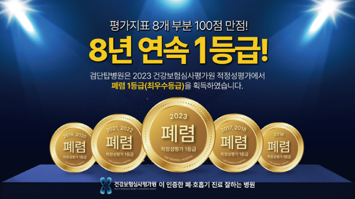 폐렴적정성 평가 1등급